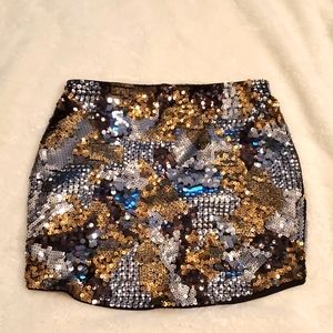 Sequin Mini Skirt